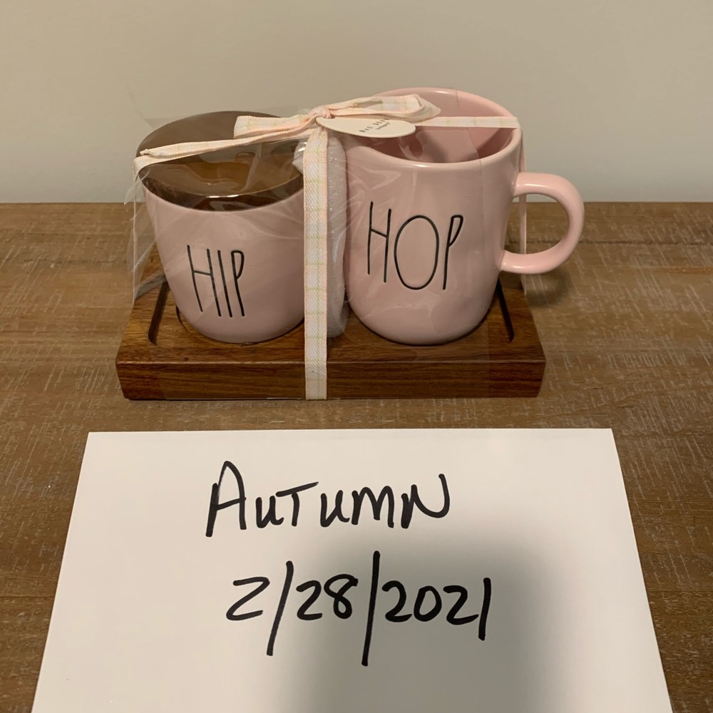 Rae Dunn Easter mug and cellar set